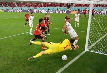 المغرب تفوز بهدفين على بلجيكا